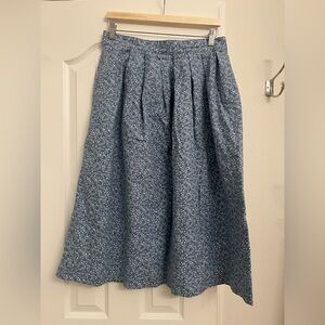 Floral Blue Women's vintage LL Bean skirt